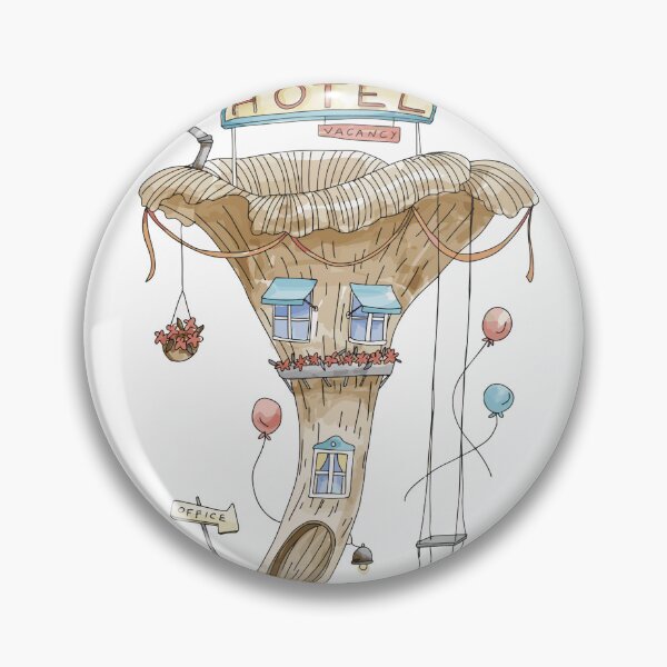 Item preview, Chanterelle mushroom house art designed and sold by molly mattin.