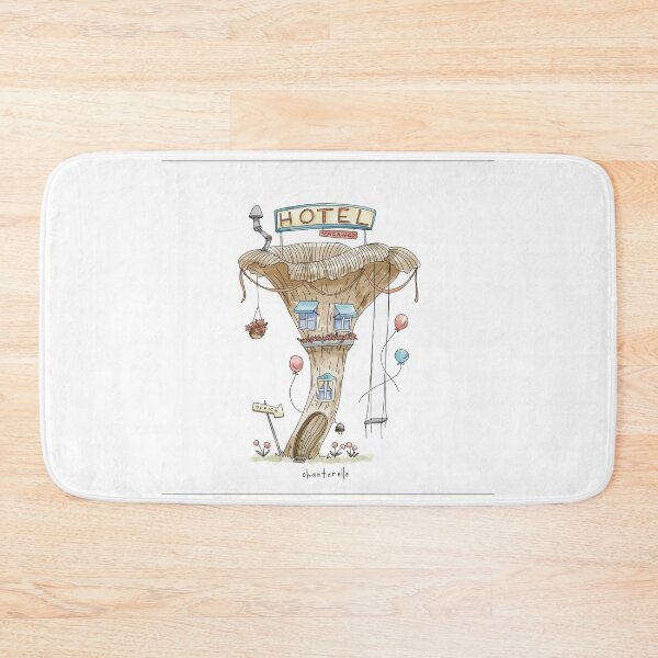 Item preview, Chanterelle mushroom house art designed and sold by molly mattin.