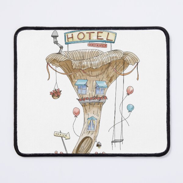 Item preview, Chanterelle mushroom house art designed and sold by molly mattin.
