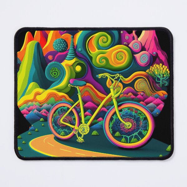 Item preview, Bicycle Day 1943 | Colorful Psychedelic Art designed and sold by Trippinink-.