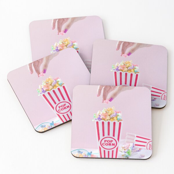 Item preview, Pink Popcorn poster for movie theatre, Popcorn for family showtime Art, Digital Art of popcorn Wall art, Popcorn art for play arena, PopcornLover, Colorful designed and sold by peachcakecanvas.