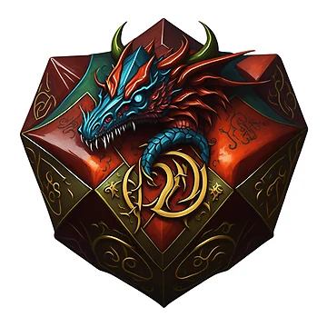Imagen de la obra Dnd dice emblem #42 de PrintDesignFlow