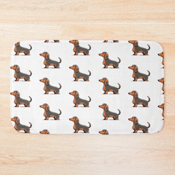 Item preview, Black and Brown Happy Wiener Dog designed and sold by bostmeyer.