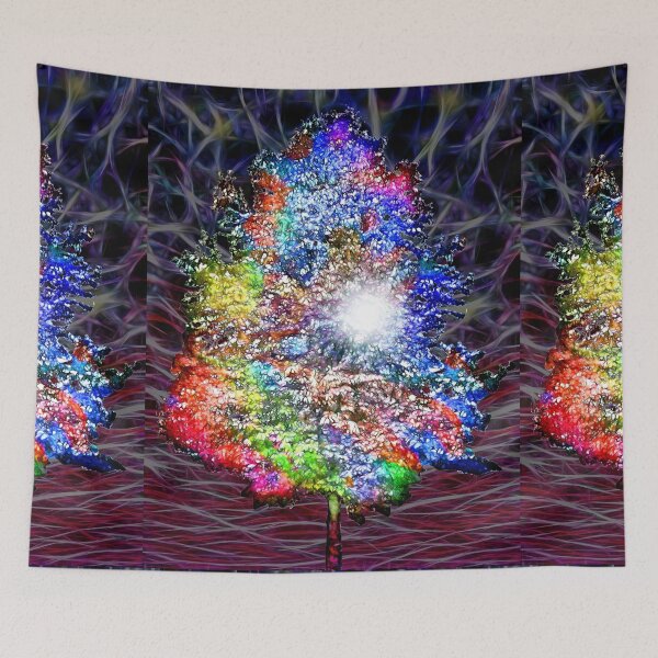 Item preview, Colorful Night Tree designed and sold by Daniel Janda.