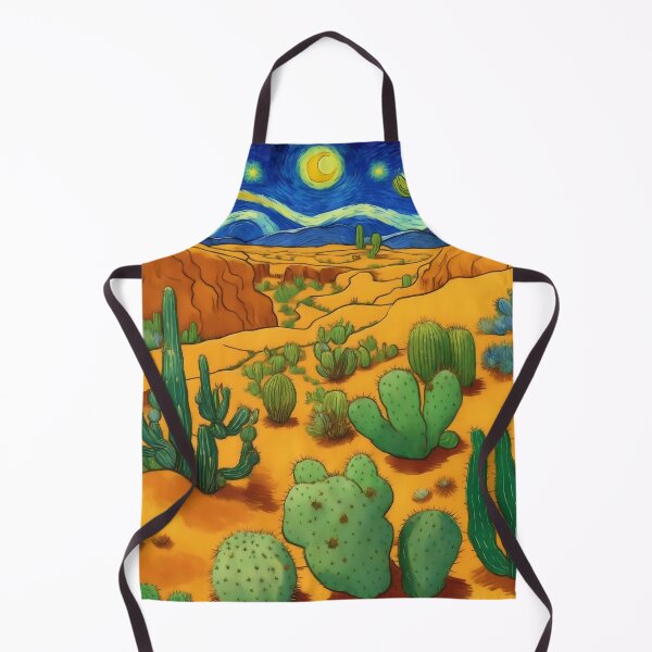 Item preview, Cactuses in the Desert at Night Vincent Van Gogh Style designed and sold by allhistory.