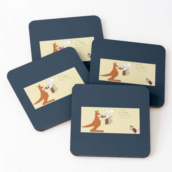 Item preview, Rocky Mouse Boxing a Kangaroo designed and sold by ataravilla33.