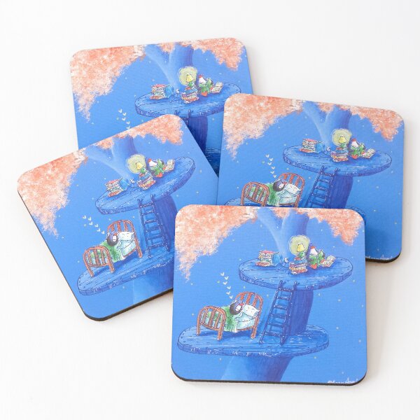 Item preview, Late-night reading penguin in tree house. designed and sold by PenguinGirl-Art.