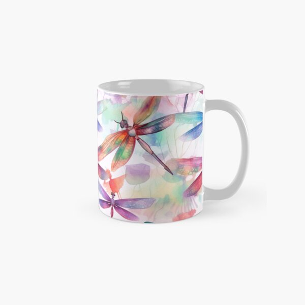Vista previa del artículo con la obra «Acuarela libélulas de patrones sin fisuras», diseñado y vendido por PatternStudios.