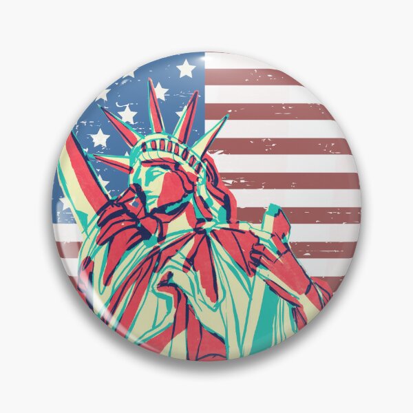 Item preview, flag and lady liberty vintage 4th july designed and sold by TOGETHERINSIEME.