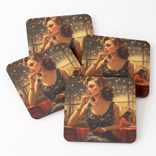 Item preview, A Pin Up Girl at a Restaurant designed and sold by GoodOldVintage.