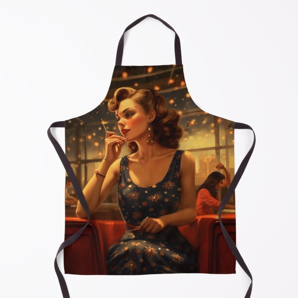 Item preview, A Pin Up Girl at a Restaurant designed and sold by GoodOldVintage.