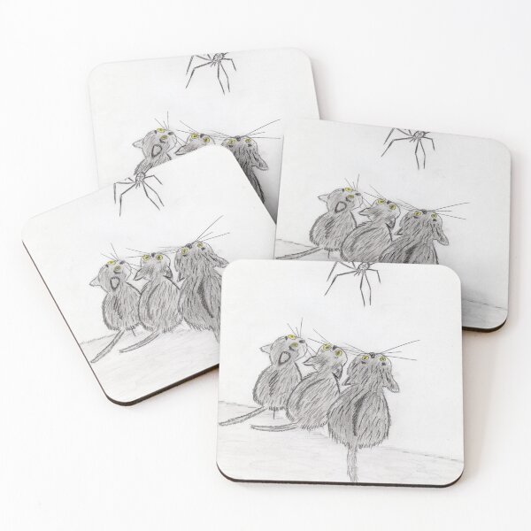 Item preview, Cute three Black Cats and spider designed and sold by homemadecreate.