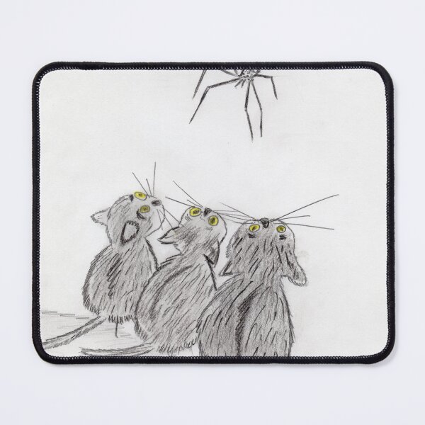Item preview, Cute three Black Cats and spider designed and sold by homemadecreate.