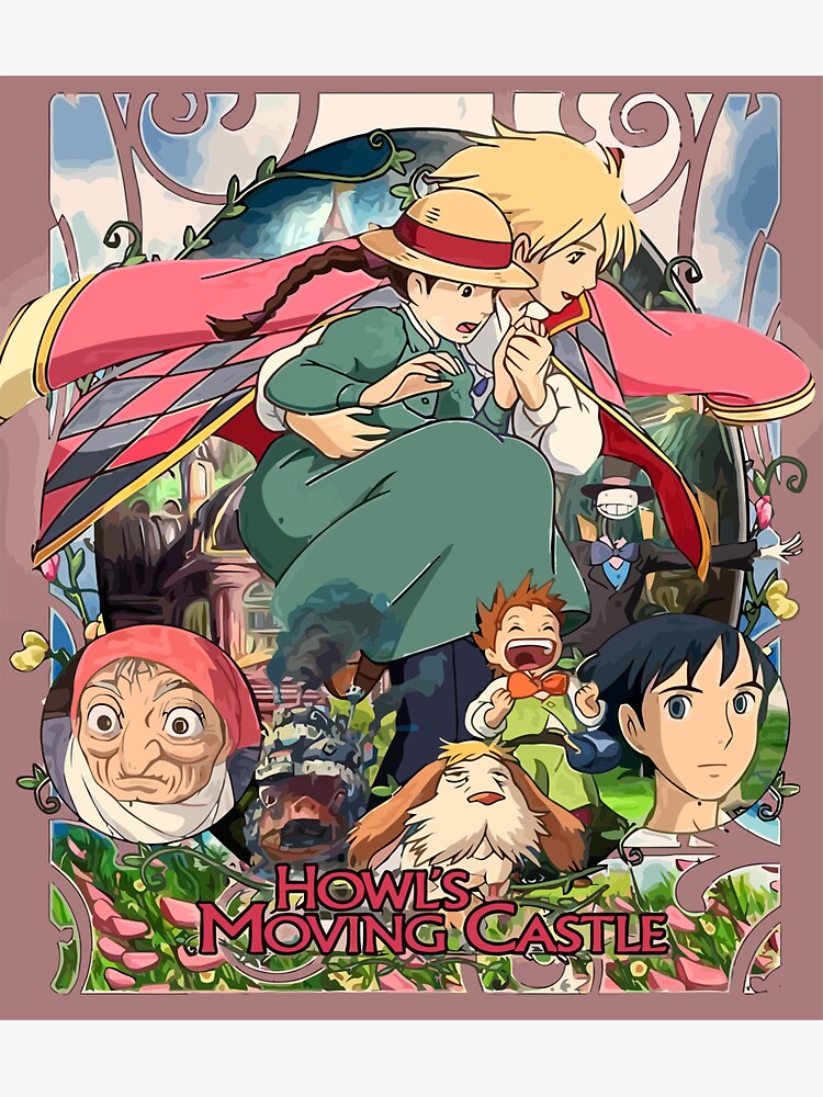 Howl's Moving Castle Sticker for Sale by Auriville E Dumoulin Dumoulin