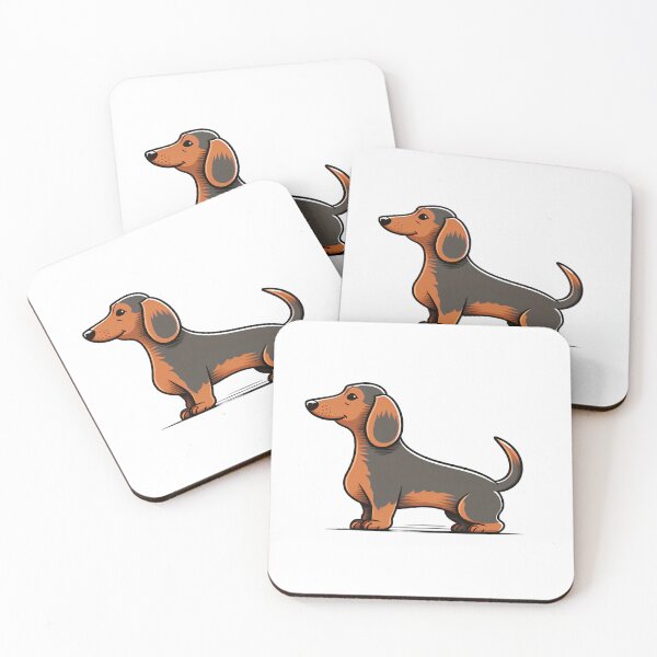 Item preview, Black and Brown Happy Wiener Dog designed and sold by bostmeyer.