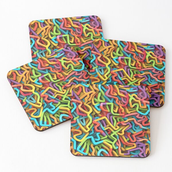 Item preview, Colorful 3D Art with Intricate Patterning designed and sold by GiveMeMood.