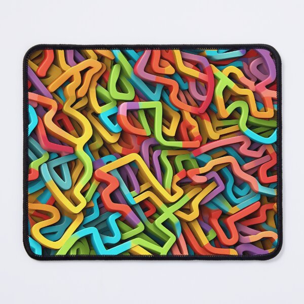 Item preview, Colorful 3D Art with Intricate Patterning designed and sold by GiveMeMood.