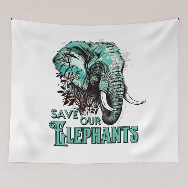 Item preview, Save our elephants designed and sold by addict2reading.