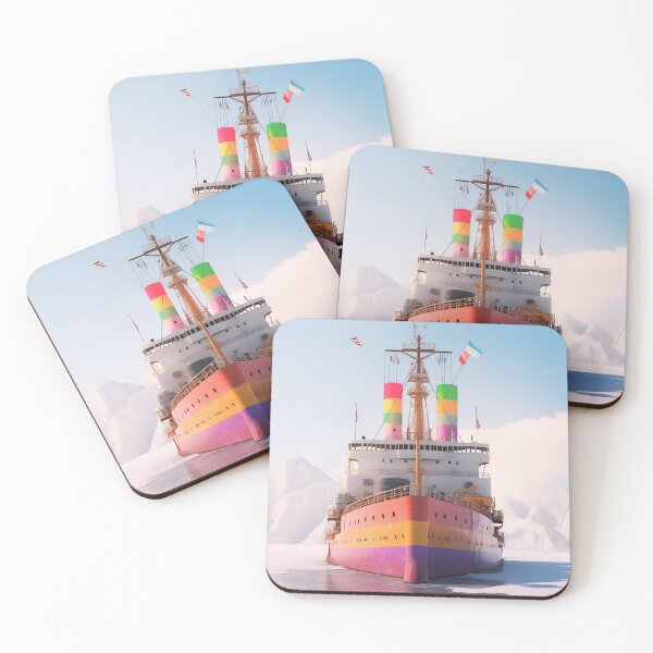 Item preview, Rainbow Voyager - A Boat of Unity and Pride designed and sold by PastelPalaceCo.