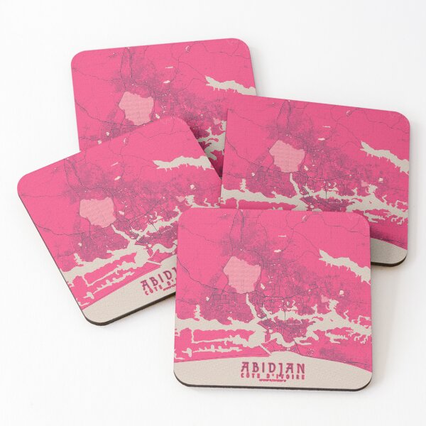 Item preview, Abidjan City Map of Côte d'Ivoire  - Blossom designed and sold by deMAP.