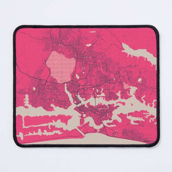 Item preview, Abidjan City Map of Côte d'Ivoire  - Blossom designed and sold by deMAP.