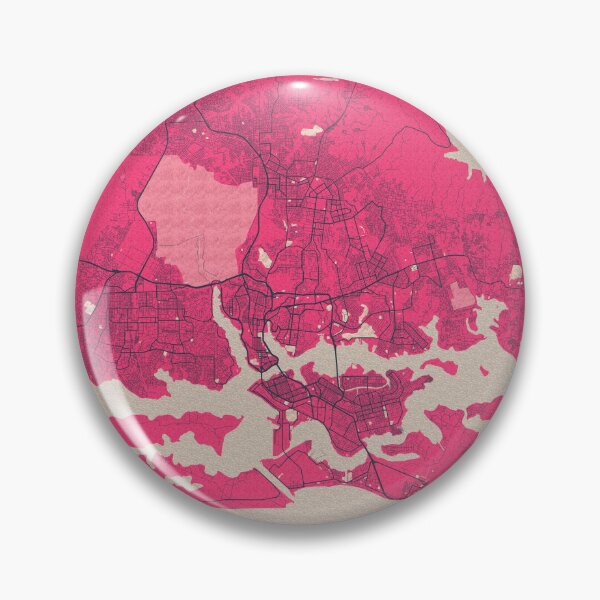 Item preview, Abidjan City Map of Côte d'Ivoire  - Blossom designed and sold by deMAP.