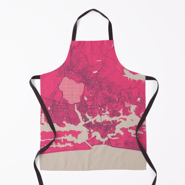 Item preview, Abidjan City Map of Côte d'Ivoire - Blossom designed and sold by deMAP.