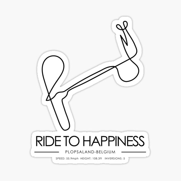 Item preview, Ride To Happiness Minimalistic Rollercoaster Layout designed and sold by Aestheticoasters.
