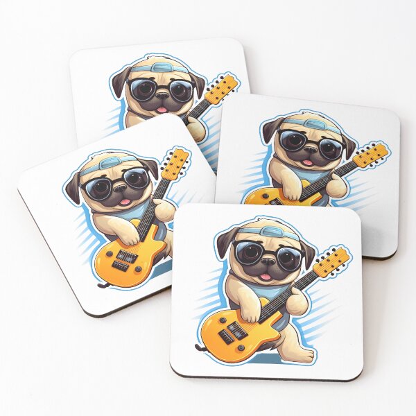 Item preview, Pug Playing Guitar  designed and sold by Jdelgado813.