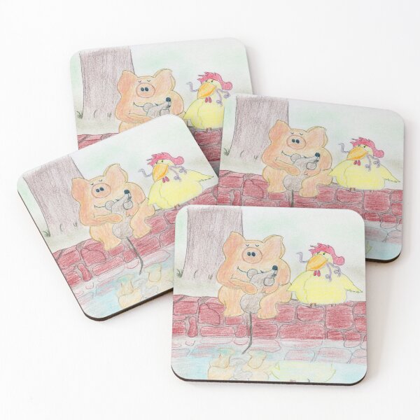 Item preview, Pig, rooster and mouse  designed and sold by homemadecreate.