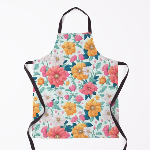 Item preview, orange and red flowers on a light background pattern designed and sold by jkrphoto.