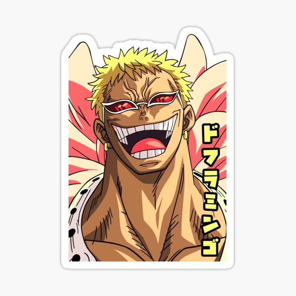 Doflamingo sunglasses - One piece Sticker by Mariemik31