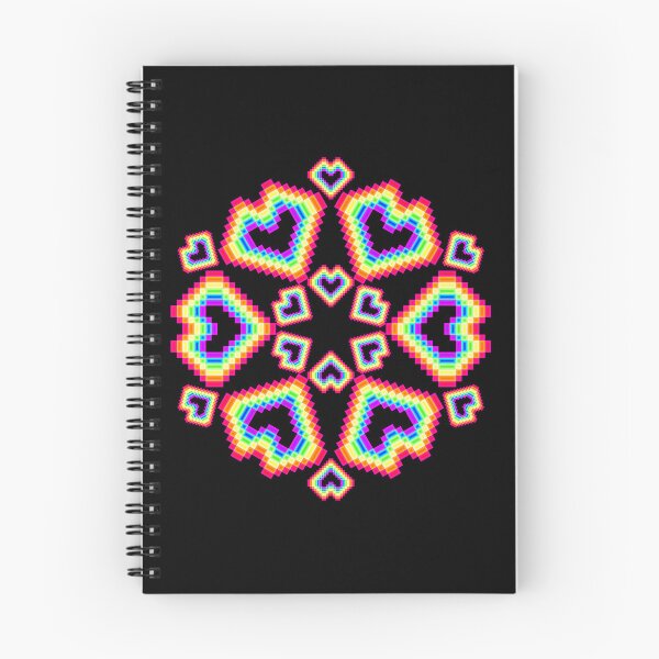Item preview, Rainbow Pixel Heart Mandala  designed and sold by FalcoSkyWolf.