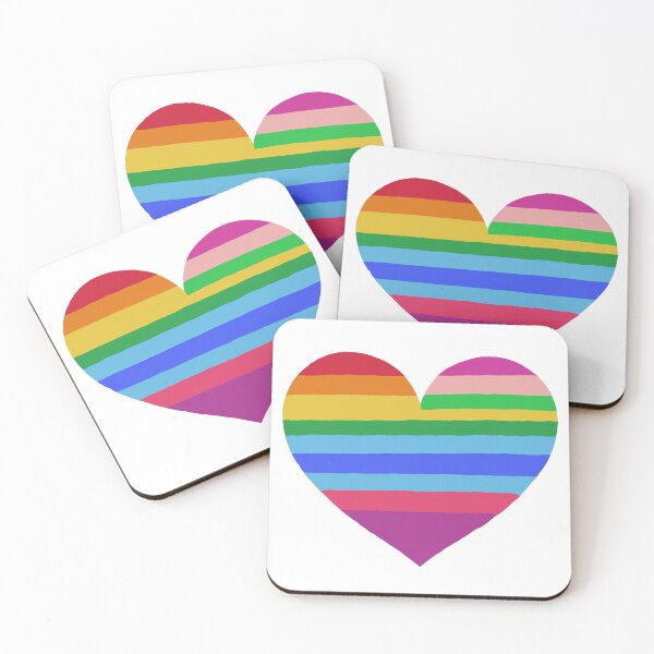 Item preview, Rainbow Hearts: Vibrant Symbols of Love and Pride designed and sold by okomerkilic.