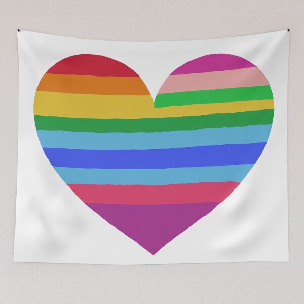 Item preview, Rainbow Hearts: Vibrant Symbols of Love and Pride designed and sold by okomerkilic.