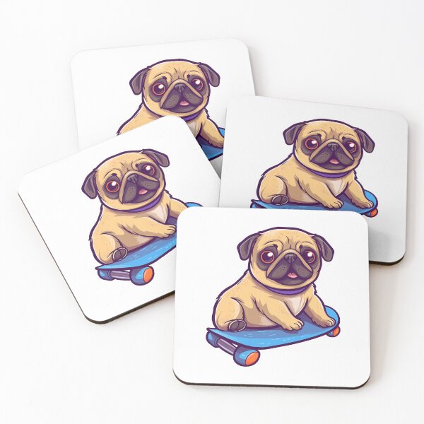 Item preview, Pug on a Skateboard designed and sold by Jdelgado813.