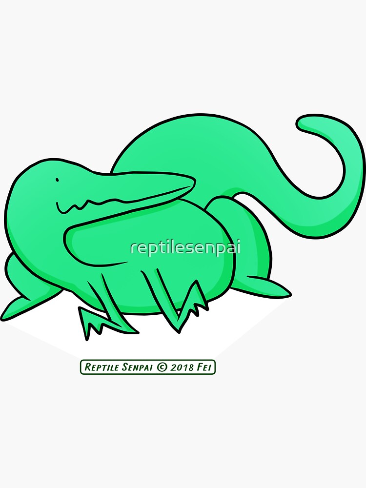 Thumbnail 3 of 3, Sticker, Reptile Senpai S02E06 designed and sold by reptilesenpai.