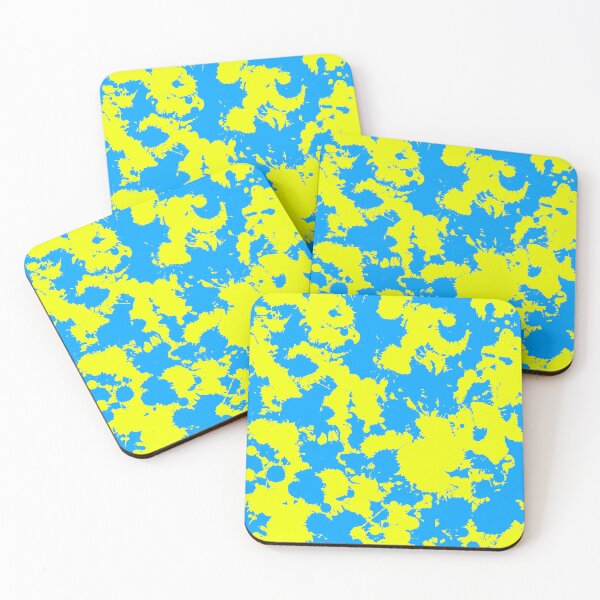 Item preview, Yellow and Blue Paint Splatter designed and sold by BigTexFunkadelic.