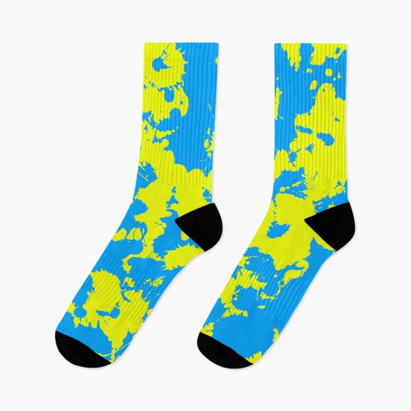 Item preview, Yellow and Blue Paint Splatter designed and sold by BigTexFunkadelic.