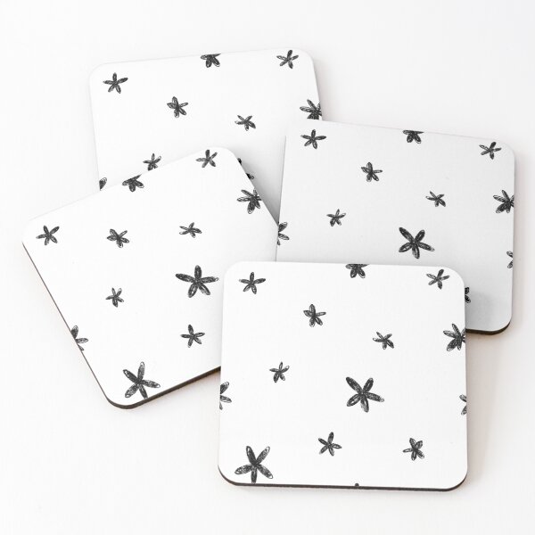 Item preview, Floral abstract flower minimal simple cute pattern designed and sold by Yana Mustafina | Boho Soulful Designs.