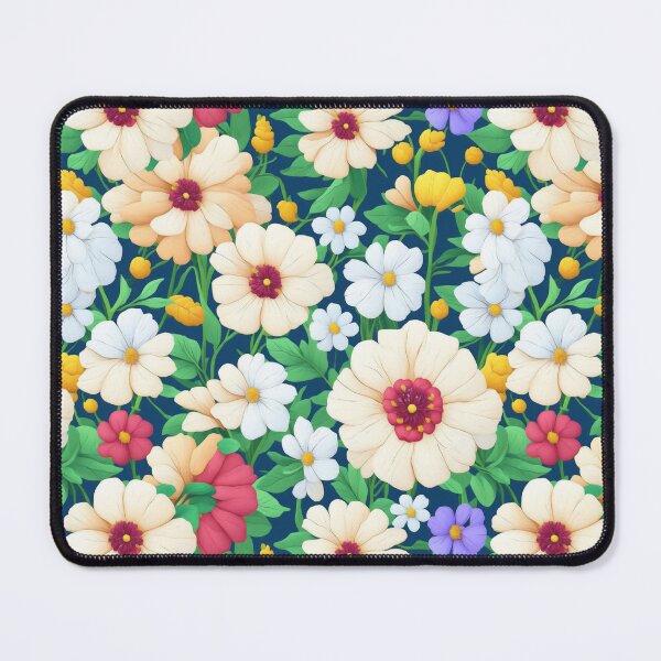 Item preview, white flowers on a light background pattern designed and sold by jkrphoto.