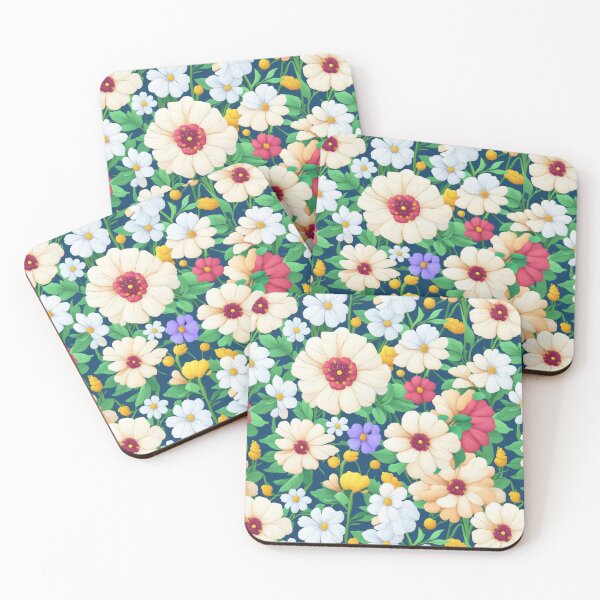 Item preview, white  flowers on a light background pattern designed and sold by jkrphoto.