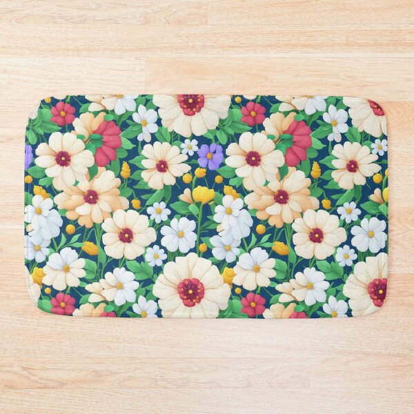 Item preview, white  flowers on a light background pattern designed and sold by jkrphoto.