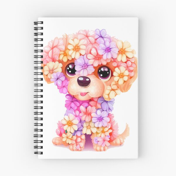 Item preview, puppy with flowers designed and sold by miguel-ozz.