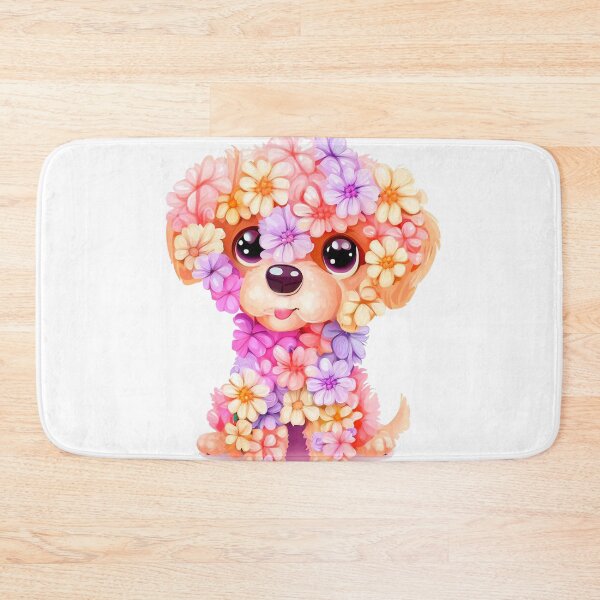 Item preview, puppy with flowers designed and sold by miguel-ozz.