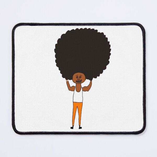 Item preview, Funny Afro Fro Muscle Man Orange Pants Drawing designed and sold by SunnieCoast.