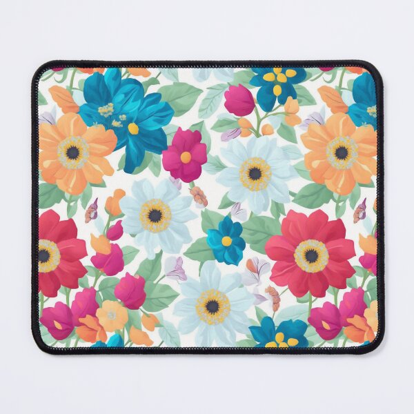 Item preview, white and red flowers on a light background pattern designed and sold by jkrphoto.