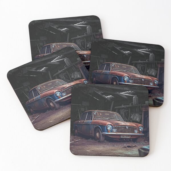 Item preview, Abandoned Rusting Vintage Car - Liminal Space Concept Art designed and sold by liminal-concept.
