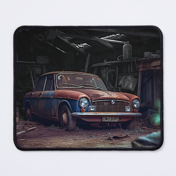 Item preview, Abandoned Rusting Vintage Car - Liminal Space Concept Art designed and sold by liminal-concept.
