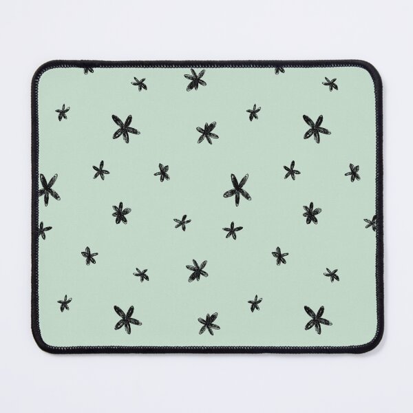 Item preview, Floral abstract flower minimal simple mint pattern designed and sold by Yana Mustafina | Boho Soulful Designs.